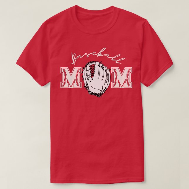 Baseball Mum 7 T-Shirt (Design Front)