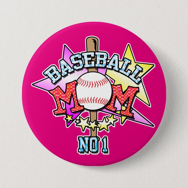 Baseball Mum Badge (Front)