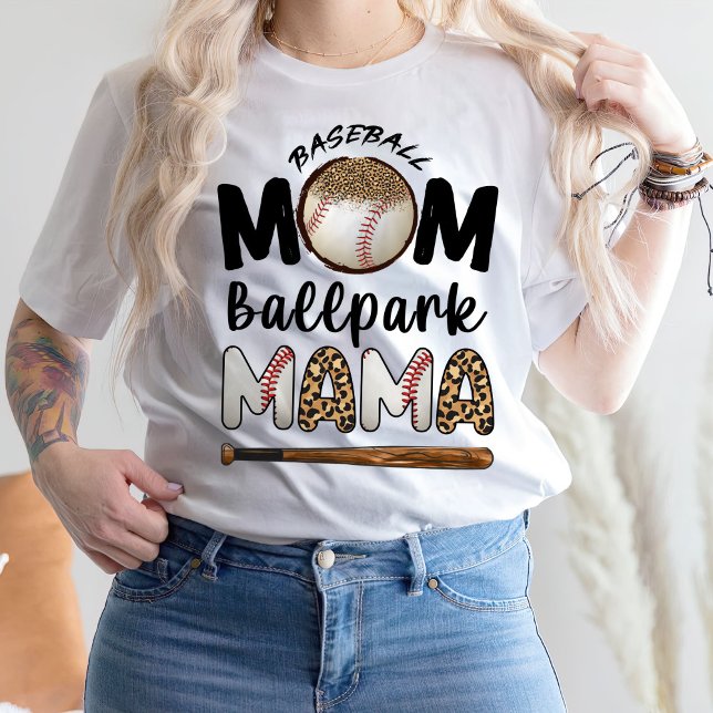 Baseball Mum Ballpark Mama T-Shirt (Creator Uploaded)