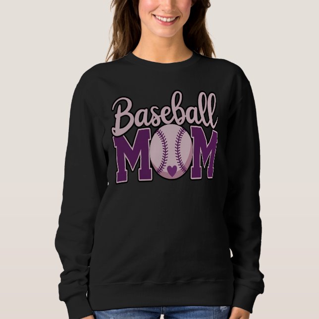 Baseball Mum, Baseball Game Day Sweatshirt (Front)