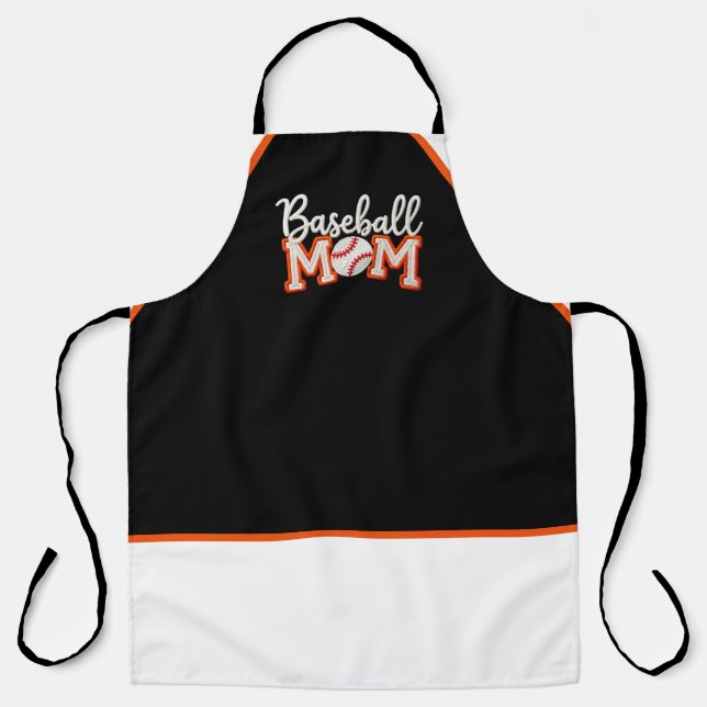 Baseball Mum “Baseball M❤️M” Gift Box Design – Bas Apron (Front)