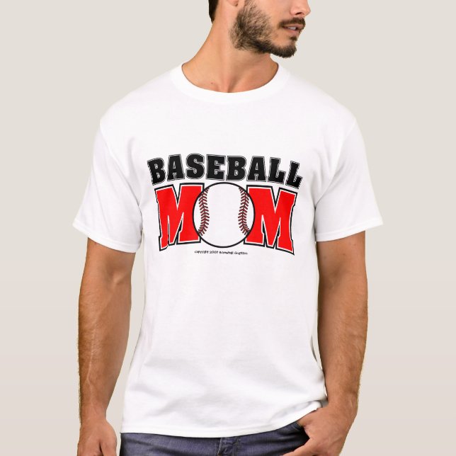 Baseball Mum Basic T-Shirt (Front)