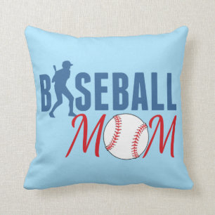 Baseball Mum Blue Cushion