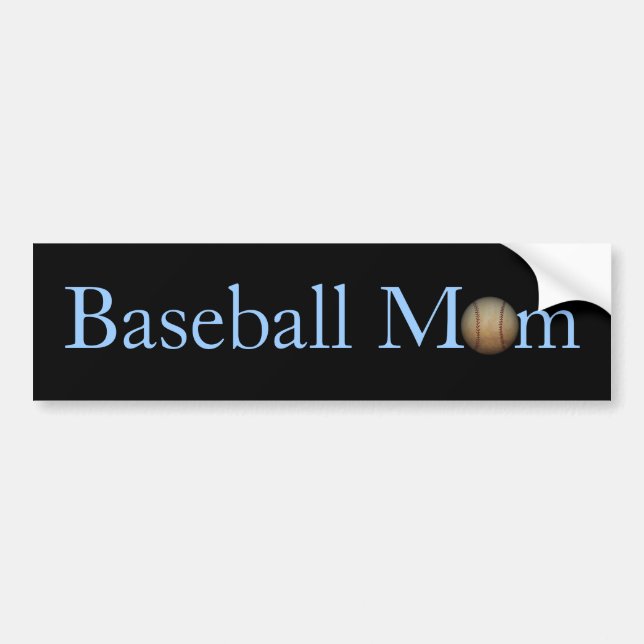 Baseball Mum Bumper Sticker (Front)