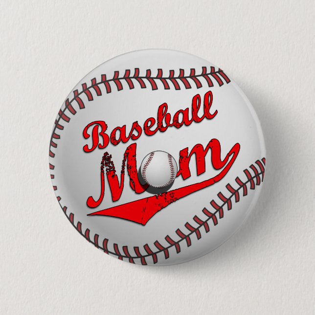 Baseball Mum Button (Front)