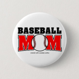 Baseball Mum Button