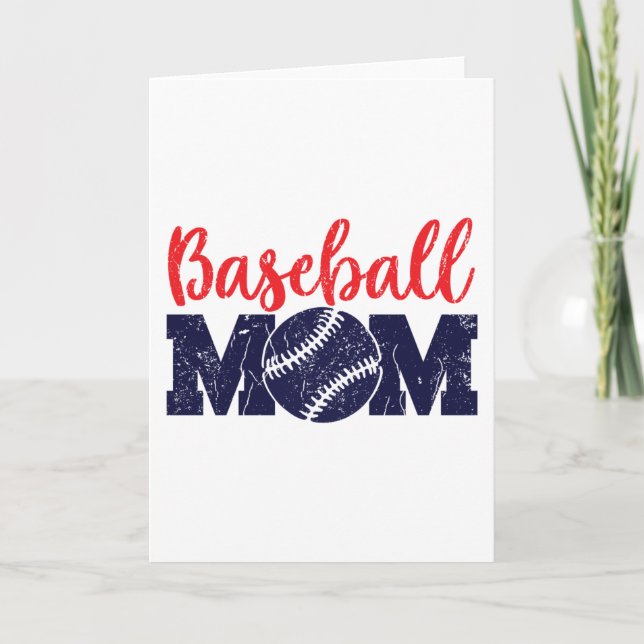 Baseball Mum Card (Front)