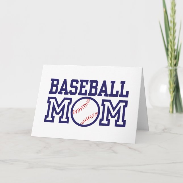 Baseball Mum Card (Front)