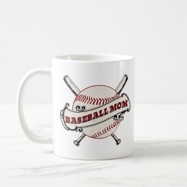 Baseball Mum Coffee Mug (Left)