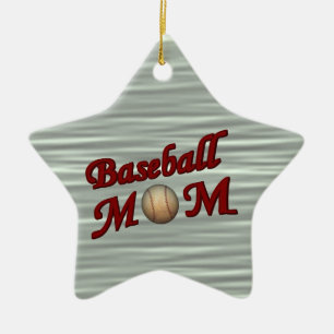 Baseball Mum Cute Customisable Ornament