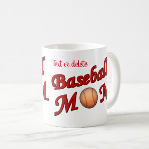 Baseball Mum Cute Personalised  Coffee Mug