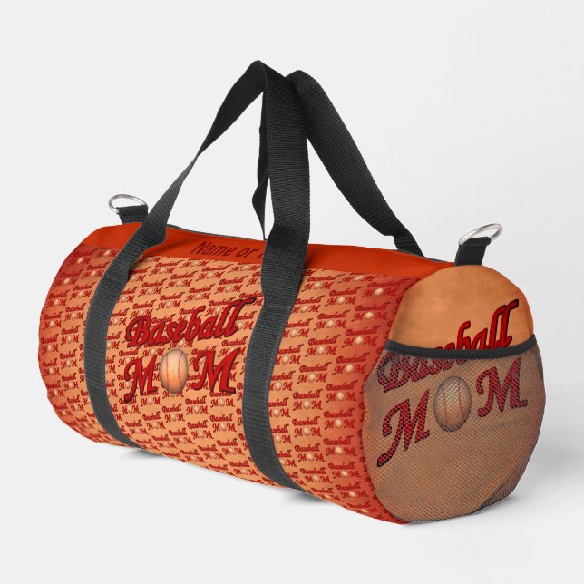 Baseball Mum Cute Personalised  Duffle Bag (Right Corner)