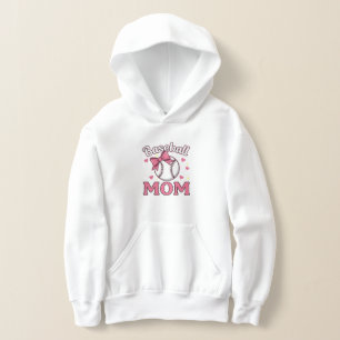 Baseball Mum Cute Pink Bow Design