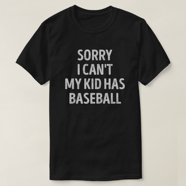 Baseball Mum Dad Funny Baseball Parent T-Shirt (Design Front)