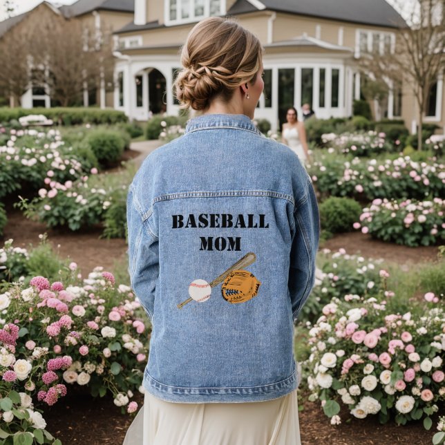 Baseball Mum Denim Jacket (Wedding Back)