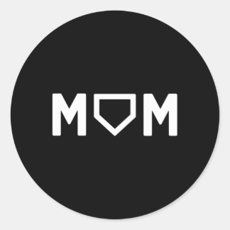 Baseball Mum Favourite Player Mother'S Day Classic Round Sticker