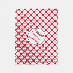 Baseball Mum Fleece Blanket