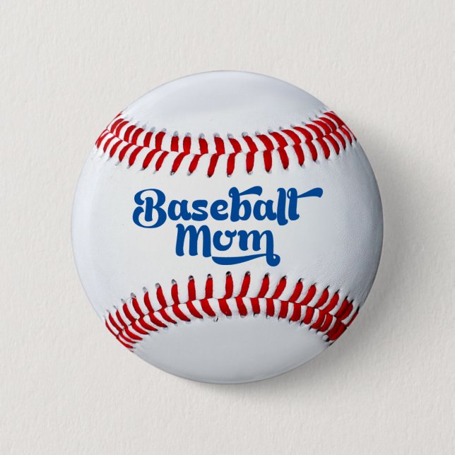 Baseball Mum Gift Button (Front)