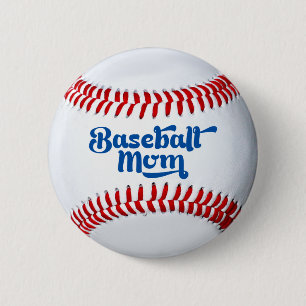 Baseball Mum Gift Button