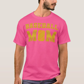 Baseball Mum Gold V4 T-Shirt