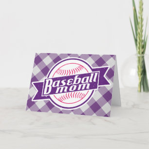 Baseball Mum Greeting Card
