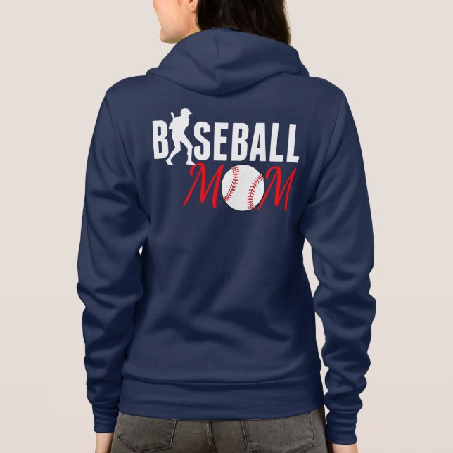 Baseball Mum Hoodie (Back)