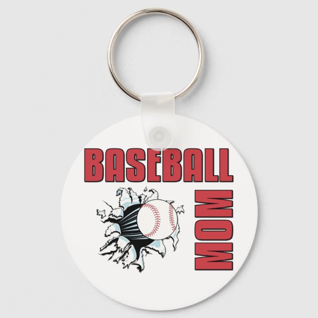 Baseball Mum Key Ring (Front)