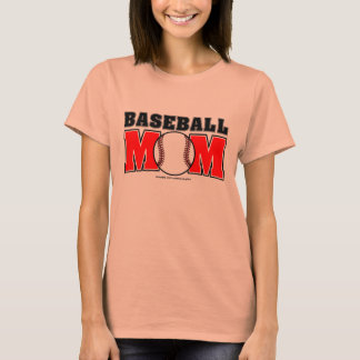 Baseball Mum Ladies Ringer T-Shirt