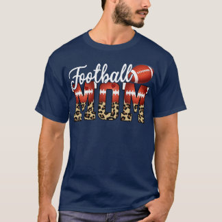 Baseball Mum Leopard Print Mothers Day Gift  T-Shirt