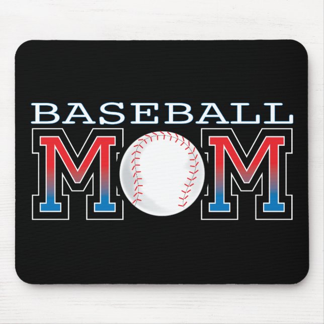 Baseball Mum Mouse Mat (Front)