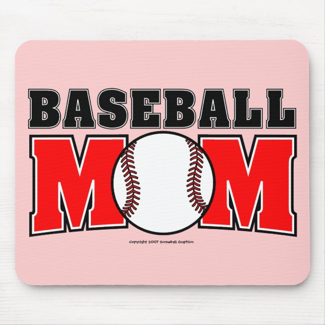 Baseball Mum Mousepad (Front)