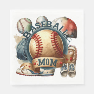 Baseball Mum Napkin