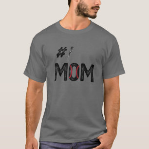 Baseball Mum Number One 1 Mother Baseball Lover Mo T-Shirt
