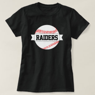 Baseball Mum or Fan Custom Team and Player Name T-Shirt