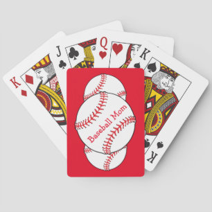 Baseball Mum Playing Cards