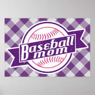 Baseball Mum Poster Print