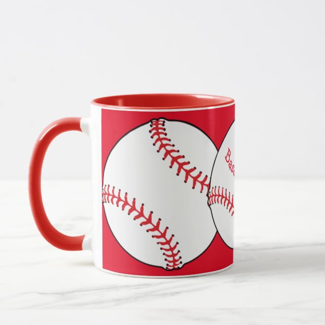 Baseball Mum Ringer Mug (Left)