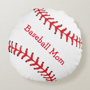 Baseball Mum Round Pillow