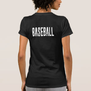 Baseball Mum Script Bella & Canvas Black T-Shirt