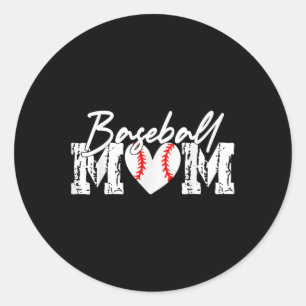 Baseball Mum Shirt Mothers Day Gifts Mum Game Day Classic Round Sticker
