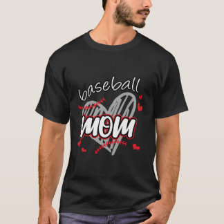 Baseball Mum Sport Mother Grandma Family T-Shirt