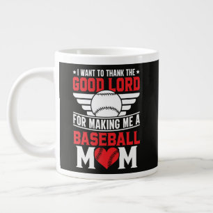 Baseball Mum Sports Parent Game Day Mother Large Coffee Mug
