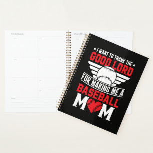 Baseball Mum Sports Parent Game Day Mother Planner