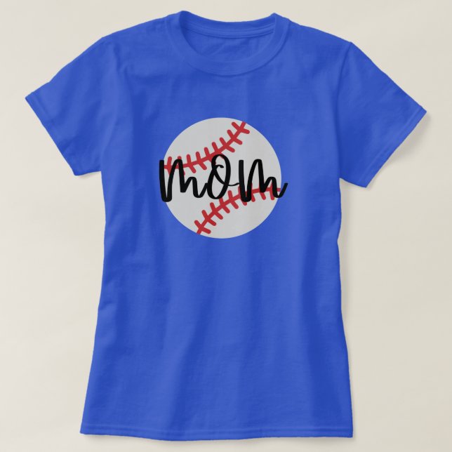 Baseball Mum Sporty T-Shirt (Design Front)