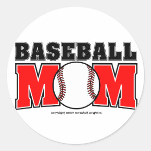 Baseball Mum Stickers