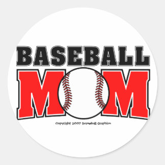 Baseball Mum Stickers