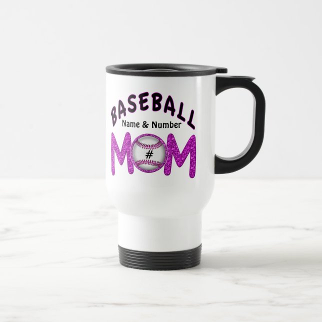 Baseball Mum Stuff Coffee Mug 4 Text Box Templates (Right)