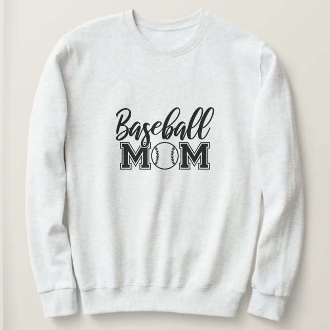 Baseball Mum Sweatshirt (Design Front)