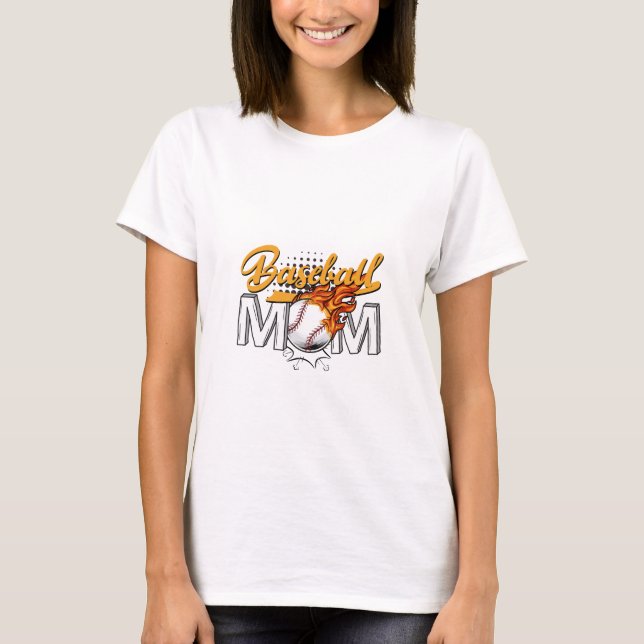 Baseball Mum T-Shirt (Front)