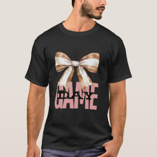 Baseball Mum Tee Sports Mama Coquette Bow Gameday 
